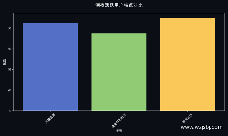 深夜活跃用户特点对比
