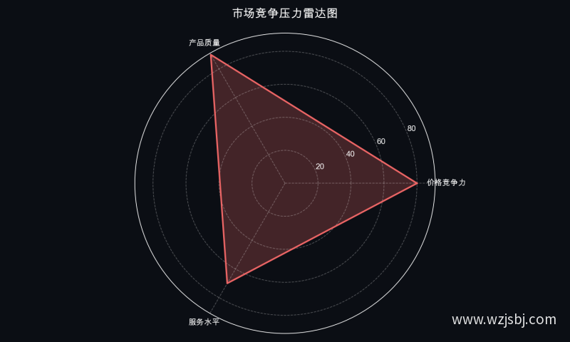 市场竞争压力雷达图